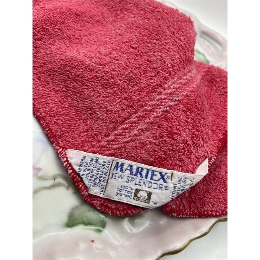 Martex Washcloth Vintage‎ Pink Made in the USA Westpoint GA